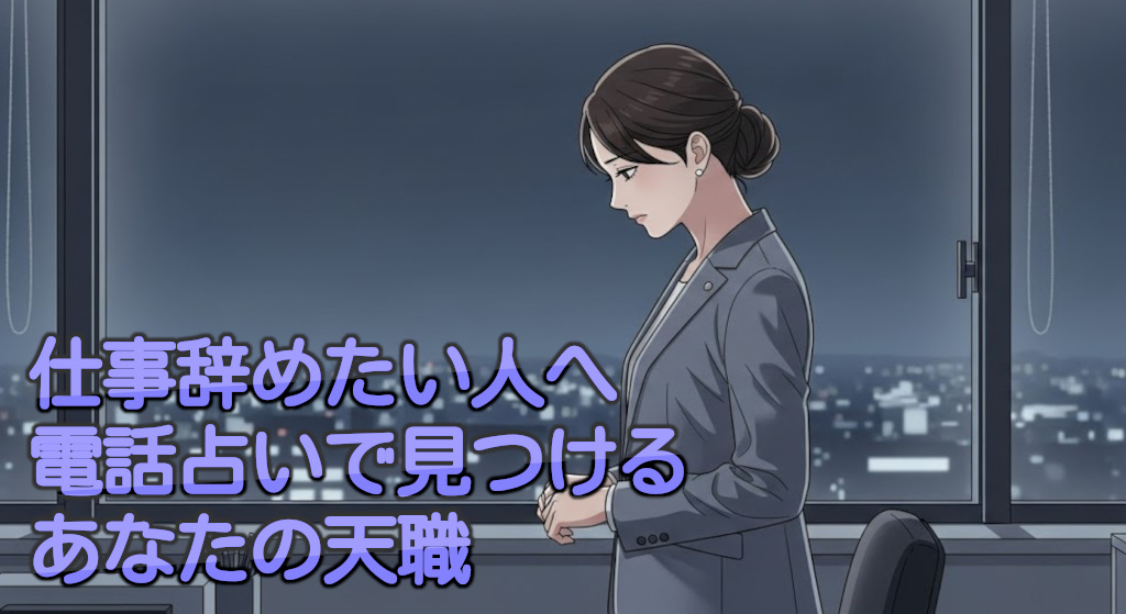 【仕事辞めたい人へ】電話占いで見つけるあなたの天職