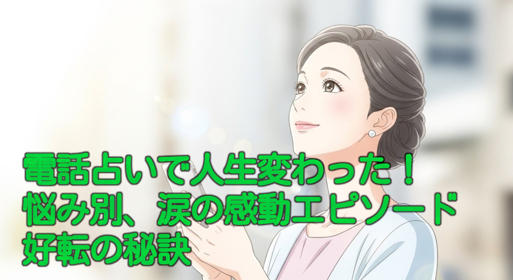 電話占いで人生変わった！【悩み別】涙の感動エピソードと好転の秘訣