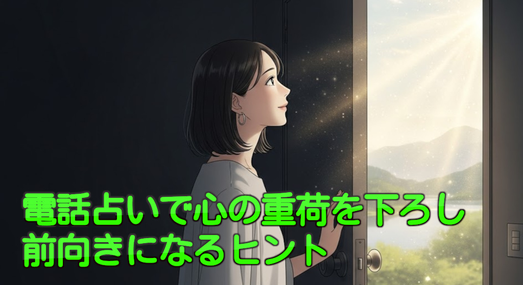 電話占いで心の重荷を下ろし前向きになるヒント