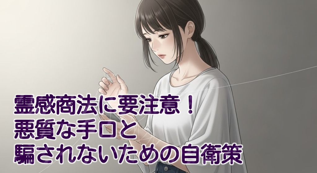 霊感商法に要注意！悪質な手口と騙されないための自衛策