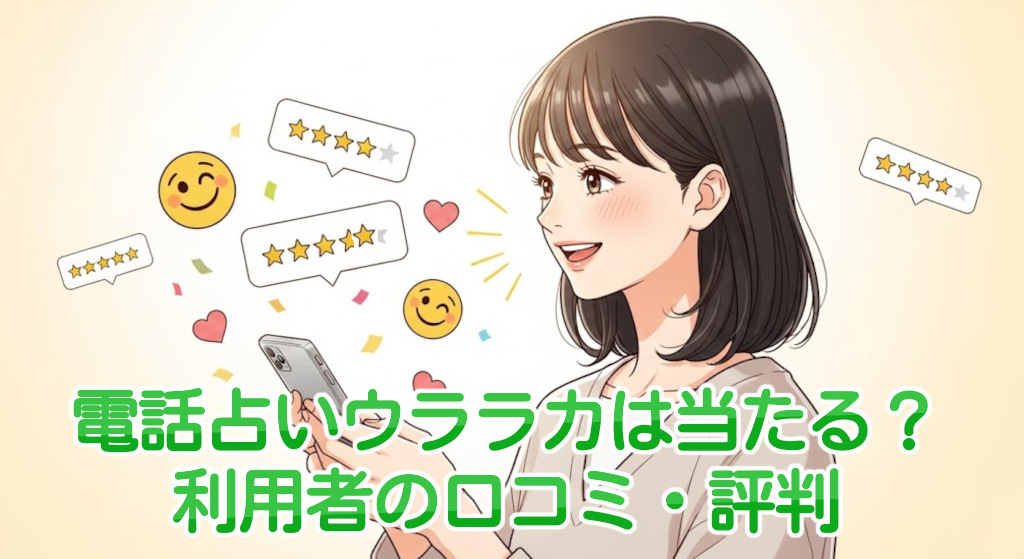 電話占いウララカは当たる？利用者の口コミ・評判