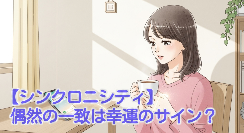 【シンクロニシティ】偶然の一致は幸運のサイン？