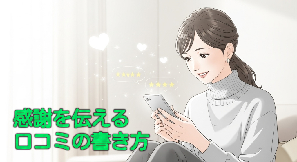 感謝を伝える口コミの書き方