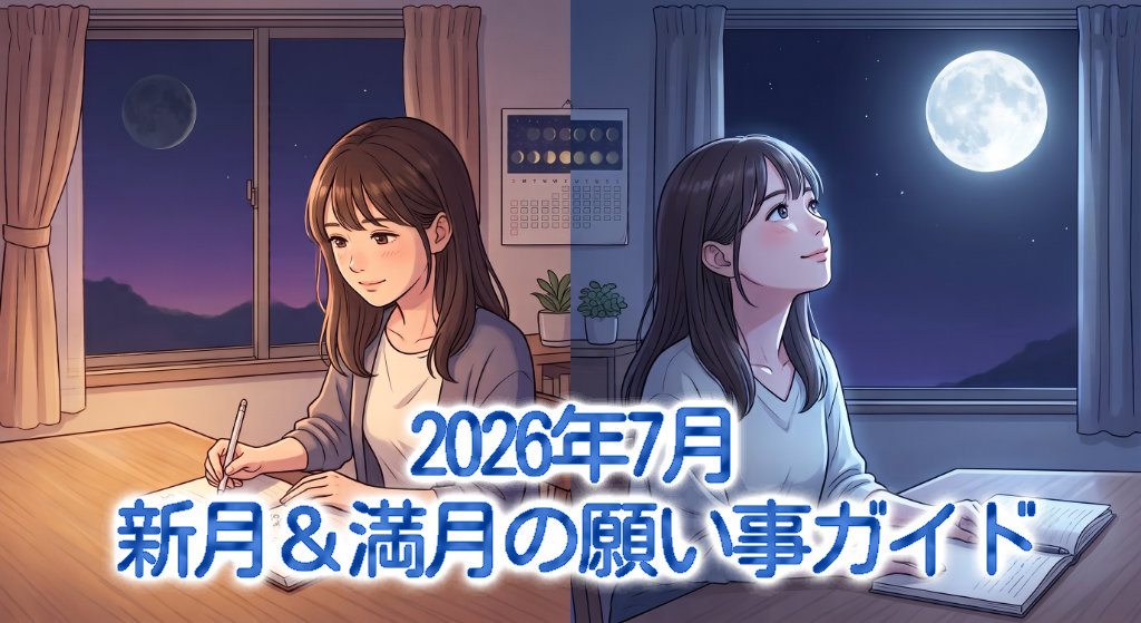 【2026年7月】新月&満月の願い事ガイド