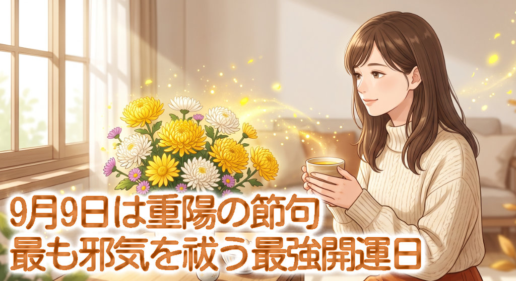 9月9日は重陽の節句 最も邪気を祓う最強開運日