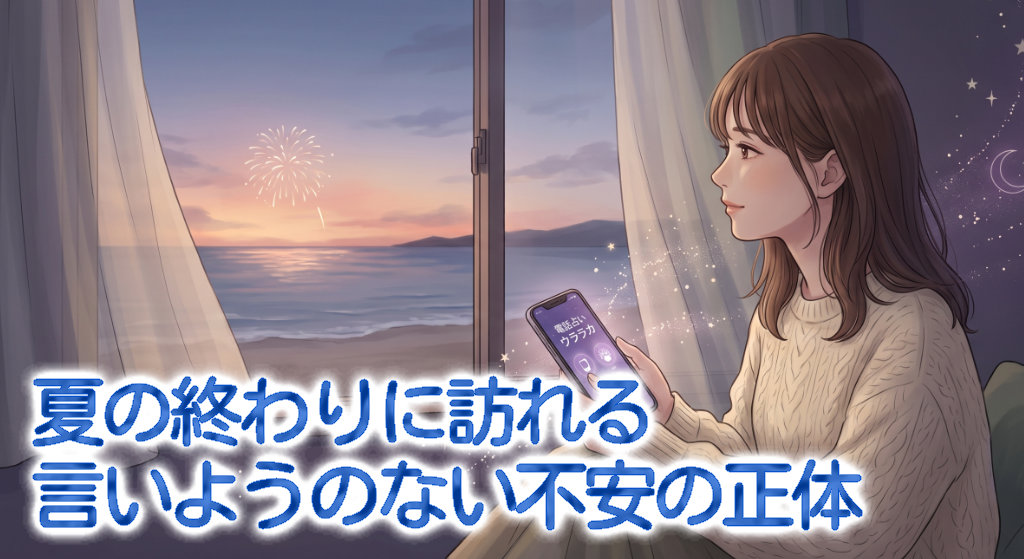 夏の終わりに訪れる「言いようのない不安」の正体