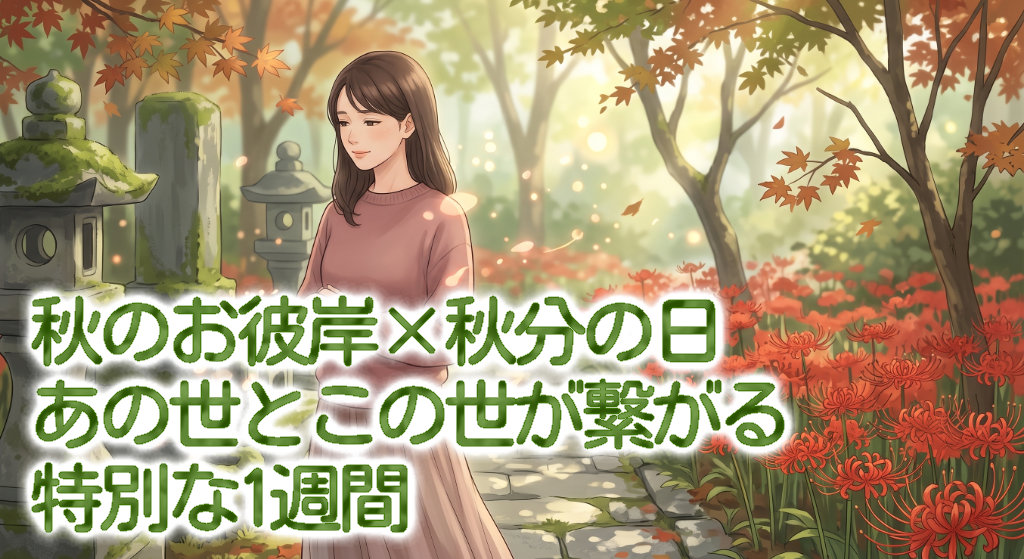秋のお彼岸×秋分の日あの世とこの世が繋がる特別な1週間